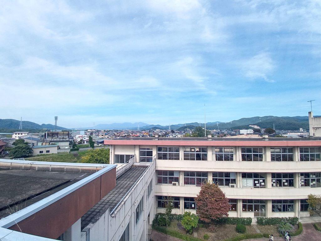 旧足利西高校校舎(屋上からの景観)