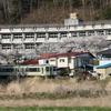 福島県田村市・磐越東線要田駅付近の風景(フリー素材より)