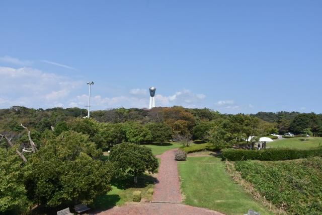 いわき市小名浜「三崎公園」の風景(フリー素材より)